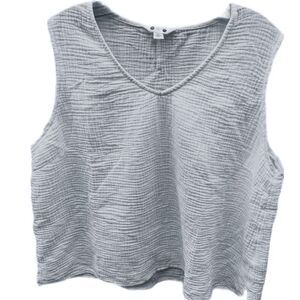 Three dots size XL waffle knit 100% cotton tank top layering basic